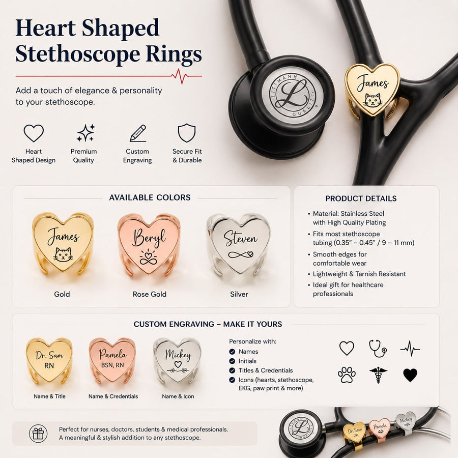 Heart-Shaped Engraving Ring