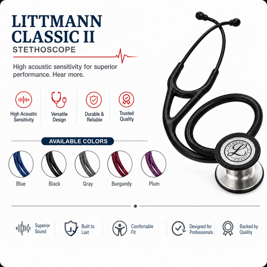 Littmann Classic II stethoscope – original 3M Littmann, MOAM Kuwait