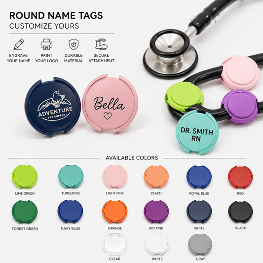 Round Name Tags