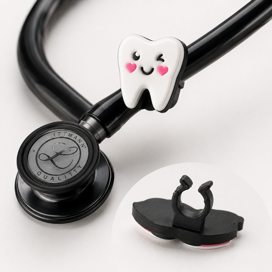 Winking tooth stethoscope charm tag – MOAM Kuwait